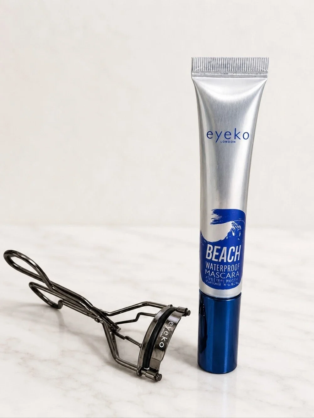 Eyeko Beach Waterproof Mascara & Eyelash Curler Set NIB Black Curl Lift